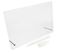 Tableau Mémo Transparent en Acrylique pour Bureau Stylo | Design sans Cadre, Surface Transparente, Note Rapide au Quotidien, Organisation de Bureau, Usage Garçon Fille