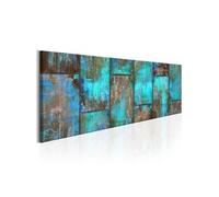Tableau Metal Mosaic: Blue-Taille L 150 x H 50 cm