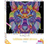 Tableau mini strass loup - boîte avec accessoires Collectif (Auteur)