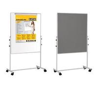 Tableau mixte mobile Duo, tableau blanc / feutre