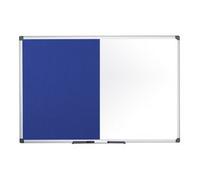 Tableau mixte, tableau blanc / feutre, bleu