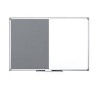 Tableau mixte, tableau blanc / feutre, gris