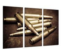 Tableau Moderne Photographique, Impression sur bois, Armes, balles, guerre, 97 x 62 cm, ref. 26261