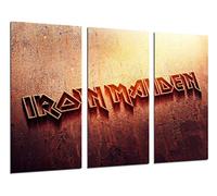 Tableau Moderne Photographique, Impression sur bois, Iron Maiden, Rock, Musique, 97 x 62 cm, ref. 26269