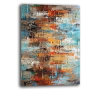 Tableau moderne Salon Abstrait Industrial Tableau mural moderne XXL Grande impression sur toile Décoration murale Décoration murale Décoration de chambre à coucher Cuisine (30 x 40 cm, 9)