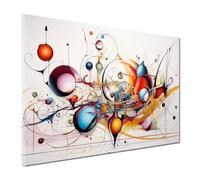 Tableau moderne sur toile abstrait décoration murale Taille 60x40x2cm