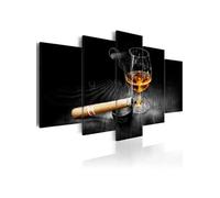 Tableau Moment of glory black and white-Taille L 100 x H 50 cm