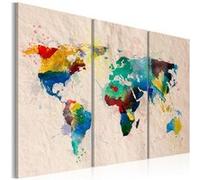 Tableau Monde de couleurs triptyque-Taille L 120 x H 80 cm Imprimé G