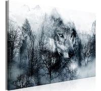 Tableau "Mountain Predator Wide Black & White" 80 x 120 cm Multicolore G