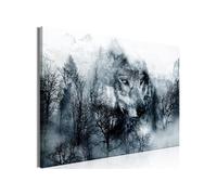 Tableau "Mountain Predator Wide Black & White" 80 x 120 cm Multicolore G