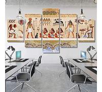 Tableau Multi Panneau 5 Parties Fresque D'Époque Egypte Sans Cadre 150 X 80 Cm Tableau Imprimé Tableau Imprimé Sur Toile Tableau Deco Impression Sur Toile Intissee 5 Parties Tableau Tableaux