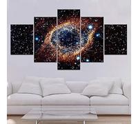 Tableau Multi Panneau 5 parties Tableau sur Toile,Espace Extérieur,tableau mural decoration salon moderne xxl,cadre,accroche cadre sans percer,Créatif Cadeau,125x60cm