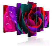 Tableau Multicoloured rose-Taille L 100 x H 50 cm Multicolore G