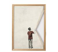 Tableau Mural 3D Style Destruction « Révélation », Tableau Fait Main, Décor Mural avec Leçon de Vie, Cadeau Motivant(Yellow)