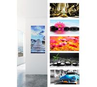 Tableau mural 60x30cm tableau laqué toile impression d'art poster décoration murale tableaux panorama, Variante:Taxi