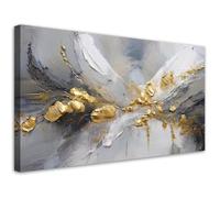 tableau mural Abstraction or glamour décoration moderne décoration murale 100x50 cm