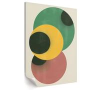 Tableau mural affiche pour le mur du bureau 29,7x42 cm Cercles colorés