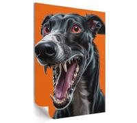 Tableau mural affiche pour le mur du bureau 29,7x42 cm Chien noir