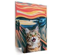 Tableau mural affiche pour le mur du bureau 29,7x42 cm Cri de chat
