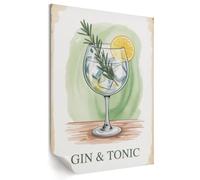 Tableau mural affiche pour le mur du bureau 42x59,5 cm Gin tonic