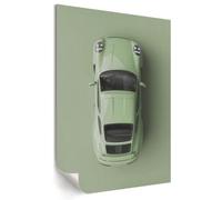 Tableau mural affiche pour le mur du bureau 59,5x84 cm Voiture verte