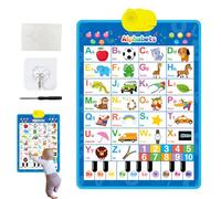 Tableau Mural Alphabet Electronique - Interactif Éducatif avec Sons et Lumières - Poster Parlant Cadeau Anniversaire Noël Filles 2 à 4 Ans