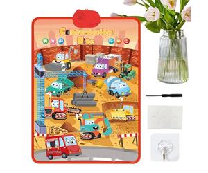 Tableau Mural Alphabet Électronique - PVC 41x55.5cm 310g | Tableau D'Apprentissage Audio Interactif Pour Garçons Et Filles D'Âge Préscolaire 1 À 5 Ans | Affiche Parlante Éducative Pour Plaisir De L'Al