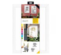 Tableau Mural Ardoise Blanc/Bois 60x40 Cm - Securit