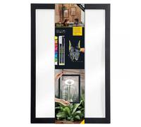 Tableau Mural Ardoise Verre/Bois Noire 40x60cm - Securit