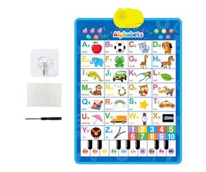 Tableau mural avec alphabet électronique - Affiche musicale parlante, affiche musicale parlante et 123, lettres et sons interactifs | Tableau mural avec discours pour les étudiants apprenant l'art