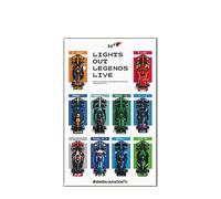 Tableau mural d'affichage pour Lego 77242-77251 Voiture de course de la série F1 - Support d'affichage mural Cadre de montage mural artistique pour ensemble de construction de voiture de course - 50 x
