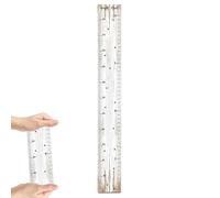 Tableau mural de hauteur pour - 120 x 15 cm - Règle de hauteur pour mur en bois - Tableau de mesure créatif pour tout-petits - Pour la maison, les, les garçons, les filles