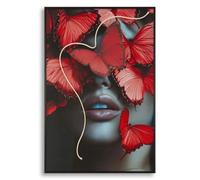 Tableau mural décoratif avec led Mauro Ferretti Butterflies Multicolore 60x3,5x90 cm