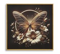 Tableau mural décoratif avec led Mauro Ferretti Butterfly Multicolore 50x4x50 cm