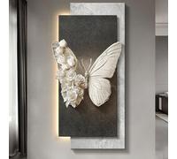 Tableau Mural Décoratif en Grès, Peinture Décorative Moderne À Suspendre, Tenture Murale Intérieure Cadeau, Suspendre Sculptures Artistiques pour Salons Et Chambres(Black 2,70x140cm/27.6x55.1in)