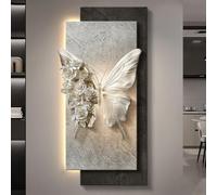 Tableau Mural Décoratif en Grès, Peinture Décorative Moderne À Suspendre, Tenture Murale Intérieure Cadeau, Suspendre Sculptures Artistiques pour Salons Et Chambres(Black 4,50x100cm/19.7x39.4in)