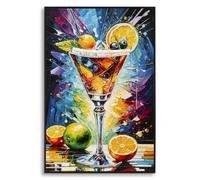 Tableau mural décoratif Mauro Ferretti Cocktail A Multicolore 62x3,5 cm