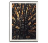 Tableau mural décoratif Mauro Ferretti New York A Multicolore 72x4x102 cm