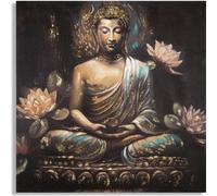 Tableau mural Dipinto 100 x 100 x 3 cm Pin Canvas Multicolore,