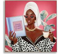 Tableau mural Dipinto 82 x 82 x 4 cm Pin Canvas Multicolore.