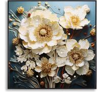Tableau mural Dipinto 82 x 82 x 4 cm Sapin Métal Toile Multicolore
