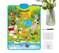 Tableau Mural éducatif - Affiche avec Alphabet électronique, Jouet éducatif interactif, Design en matériau PVC, Fonction Bouton sensoriel | Assistant pédagogique pour Jeunes ,