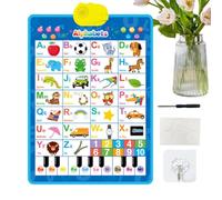 Tableau mural électronique à suspendre en classe | Poster parlant avec discours interactif pour enfants de 1, 2, 3, 4, 5, 6 ans et plus, pour garçons et filles