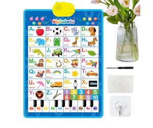 Tableau mural électronique à suspendre en classe | Poster parlant avec discours interactif pour enfants de 1, 2, 3, 4, 5, 6 ans et plus, pour garçons et filles