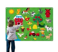 Tableau mural en feutre pour enfantt - Kit de jeu interactif de narration sensorielle, jouets éducatifs précoces | Panneau mural sensoriel pour tout-petits, outil de jeu et d'apprentissage pour garçon