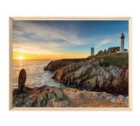 Tableau mural encadré CEANOTHE phare bord de mer 60x80 cm Multicolore Multicolore