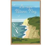 Tableau mural illustration du cap Blanc Nez CEANOTHE 65x97 cm Multicolore - Fabriqué en France Multicolore G