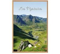 Tableau mural illustration les Pyrénées CEANOTHE 65x97 cm Vert - Fabriqué en France Vert G