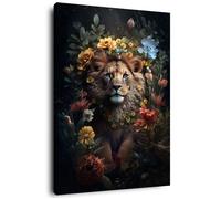 Tableau mural jeune lion CEANOTHE - 45x65 cm - Animaux