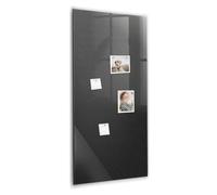 Tableau mural magnétique en verre | design moderne brillant | accessoires inclus : aimants néodyme, marqueur sec et éponge | parfait pour to-do listes et messages - 60x120 - Motif sombre